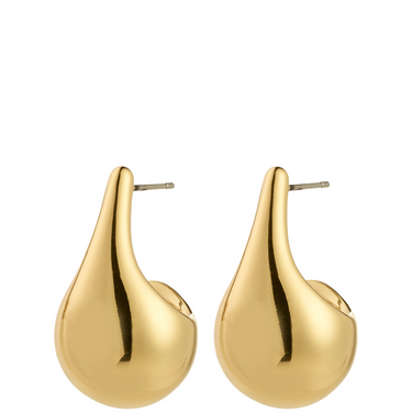 pilgrim-juniper-gold-long-drop-dome-half-hoop-earrings