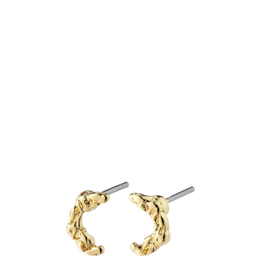 Pilgrim Remy Gold Small Moon Stud Earrings