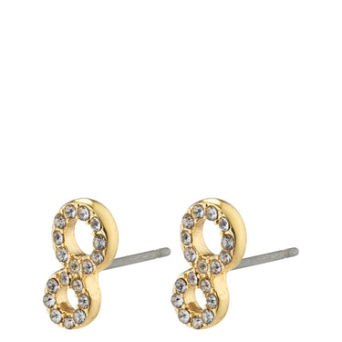 Pilgrim Rogue Gold Crystal Stud Earrings