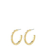 Pilgrim Rue Gold Crystal Hoop Earrings