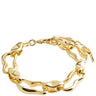 Pilgrim Wave Gold Chunky Link Bracelet