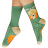 powder-chilled-corgi-ladies-ankle-socks-green