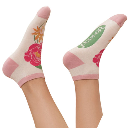 Powder Tropical Flora Trainer Socks