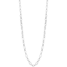 qudo-amoa-oval-link-plain-necklace-silver