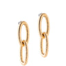 rebecca-diva-gold-textured-oval-link-double-drop-earrings