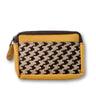 soruka-kai-small-leather-zip-purse-houndstooth-mustard
