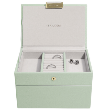 Stackers Mini Jewellery Box (Set) - Sage Green