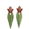 TooLally Kingfishers Earrings - Jade Stone
