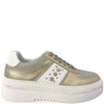 Una Healy Candida Gold & White Sneakers