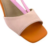 Una Healy Pink & Orange Sling Back Sandals