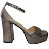 Unisa Upton Grey Block Heel Platform Sandals
