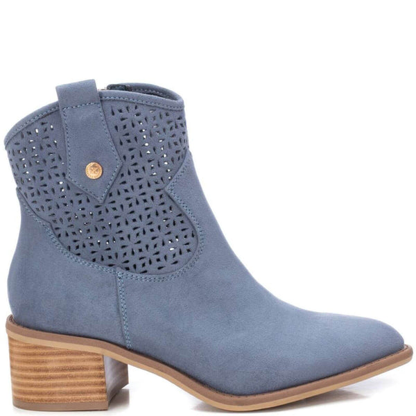 Light blue suede ankle clearance boots