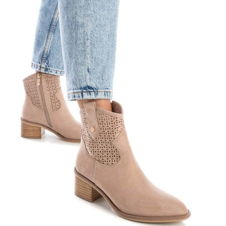 XTI Sand Western Summer Ankle Boots