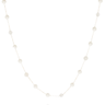 Pearl necklace on a white background