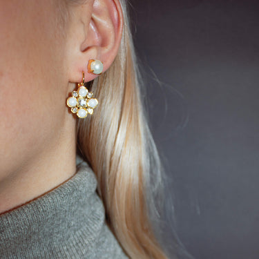 DYRBERG/KERN Mitzi Gold Earrings - Pearl