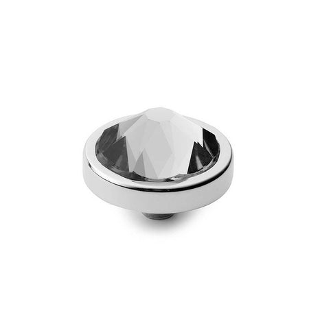 Qudo Canino 9mm Silver Topper - Clear Crystal