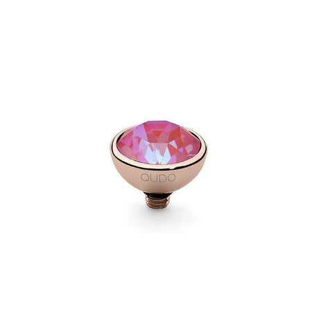 Qudo Bottone 10mm Rose Gold Topper - Lotus Pink Delite