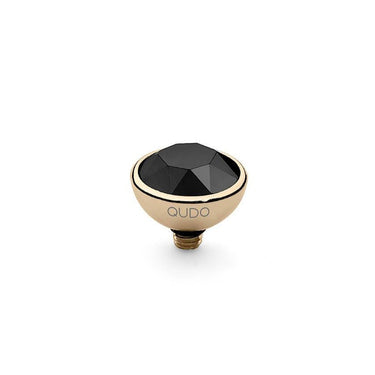 Qudo Bottone 10mm Gold Topper - Jet Black