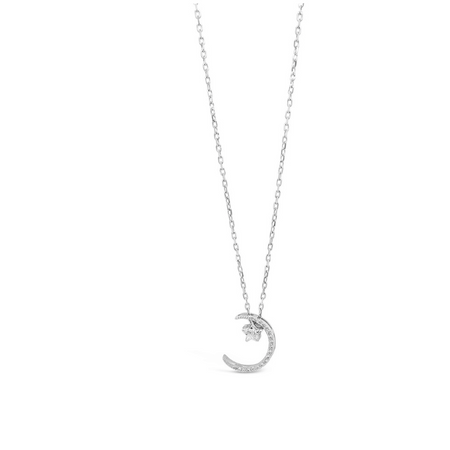 Absolute Kids Silver Moon & Star Necklace