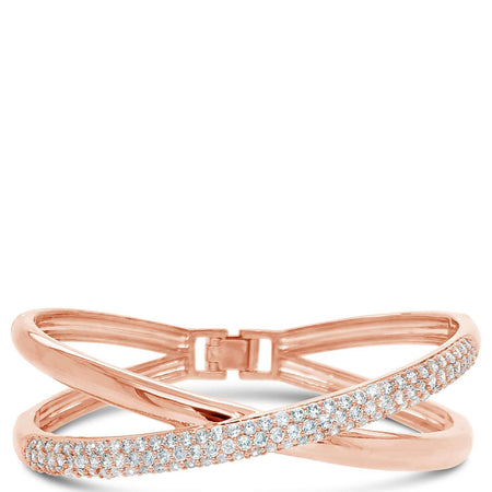 Absolute Rose Gold Crossover Bangle