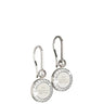 Rebecca Boulevard Small Silver Drop Earrings
