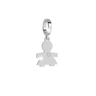 Rebecca My World Silver Girl Charm