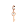 Rebecca My World Rose Gold Key Charm