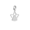 Rebecca My World Silver Angel Charm