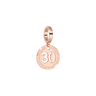 Rebecca My World Rose Gold 30 Charm