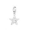 Rebecca My World Silver Pearl Star Charm