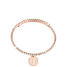 Rebecca My World Rose Gold Glam Bangle - U