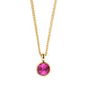 Dyrberg Kern Ette Gold Necklace -Pink