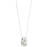 Pilgrim Peace Silver Organic Shaped Pendant Necklace