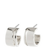 Pilgrim Tova Silver wide Hoop Earrings