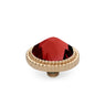 Qudo Fabero 10mm Gold Topper - Scarlet