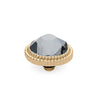Qudo Fabero 10mm Gold Topper - Silver Night