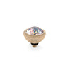 Qudo Fabero 11mm Gold Topper - White Patina