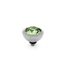 Qudo Fabero 11mm Silver Topper - Peridot