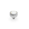 Qudo London 8mm Silver Topper - White Pearl