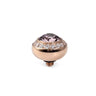 Qudo Tondo Deluxe 10mm Rose Gold Topper - Amethyst