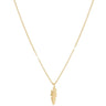 Rebecca Sentiment Necklace - Feather