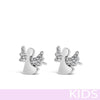 Absolute Kids Silver Angel Earrings