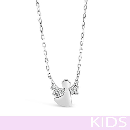 Absolute Kids Sterling Silver Angel Necklace