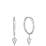 Ania Haie Dance Til Dawn Sparkle Silver Hoop Earrings