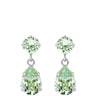 Caroline Svedbom Silver Mini Drop Earrings - Chrysolite