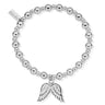 ChloBo Mini Small Ball Double Angel Wing Bracelet