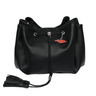 Donna May Vegan Drawstring Bag - Black