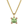 Dyrberg Kern Julia Gold Pendant Necklace - Green