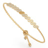 Guess Leaf & Crystal Gold Adjustable Bangle