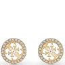 Guess Party 4G Logo Gold Stud Earrings